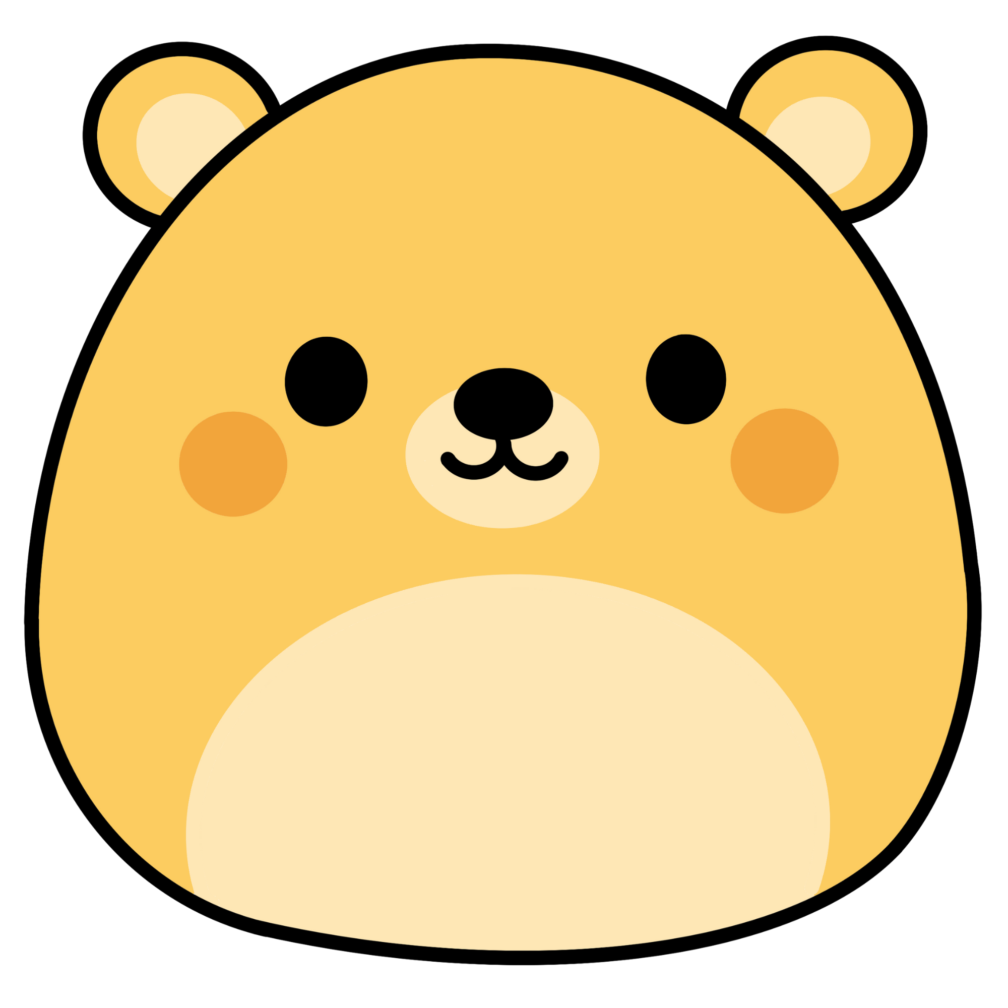 Honey Bear Kawaii Plushie Cross-Stitch Pattern